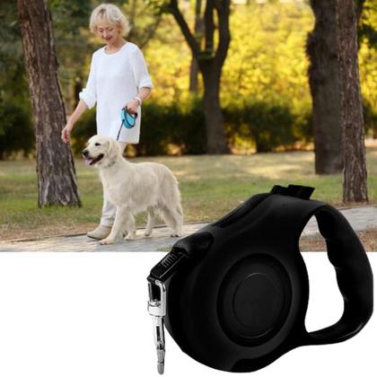 Imagem de Coleira Retrátil Pet 5M Ideal Longos Segura