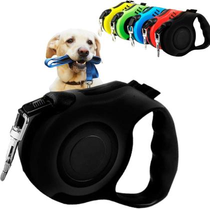 Imagem de Coleira Retrátil Pet 5M Ideal Longos Segura