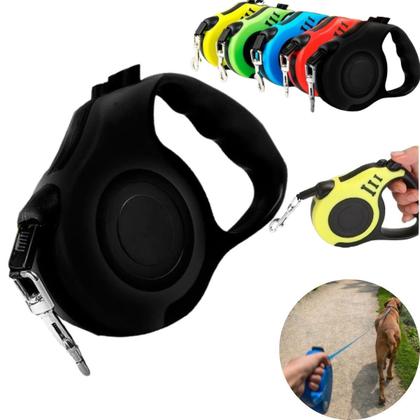 Imagem de Coleira Retrátil Pet 5M Ideal Longos Segura