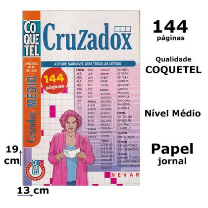 Imagem de Coletânea Coquetel Dominox Numerox Cruzados Kit 3 Volumes Encadernados