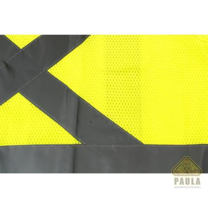 Imagem de Colete 1 bolso de seguranca refletivo amarelo super safety