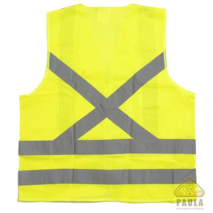 Imagem de Colete 1 bolso de seguranca refletivo amarelo super safety