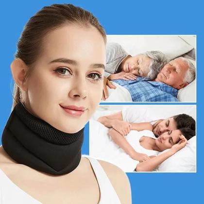 Imagem de Colete Cervical Ajustável E Respirável Antirronco Para Alívio Da Dor Cervical E Proteção Das