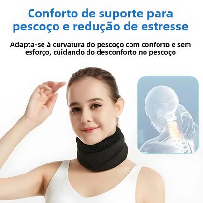 Imagem de Colete Cervical Ajustável E Respirável Antirronco Para Alívio Da Dor Cervical E Proteção Das