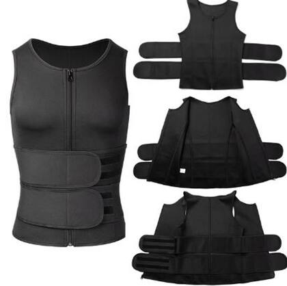 Imagem de Colete Cinta Modeladora Redutor De Cintura Sauna Masculino