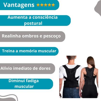 Imagem de Colete Corretor De Postura Para Dor Lombar Masculino