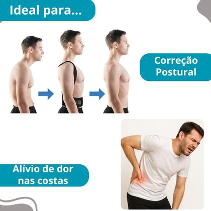 Imagem de Colete Corretor De Postura Para Dor Lombar Masculino