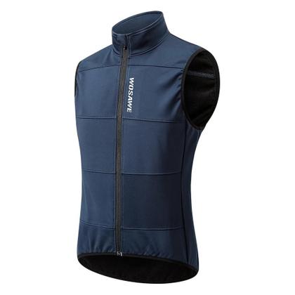 Imagem de Colete de Ciclismo Térmico Masculino WOSAWE - Sem Mangas - Para Inverno