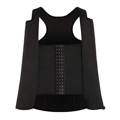 Imagem de Colete de Compressão para Emagrecimento Masculino - Shapewear com 3 Fileiras de Abertura