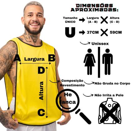 Imagem de Colete de Futebol Treino Jogo Simples 1 Fit