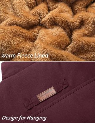 Imagem de Colete de inverno TACVASEN, forrado de lã grossa, sem mangas, vermelho