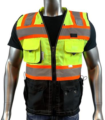 Imagem de Colete de segurança REXZUS C Colete para homens Black Series amarelo/preto