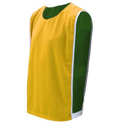 Imagem de Colete Esportivo Dupla Face TRB Verde e Amarelo