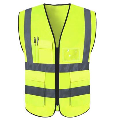 Imagem de Colete faixa Sinalizador Refletivo Segurança Trabalho EPI Fluorescente Proteção Obras Transito