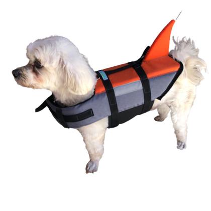 Imagem de Colete Flutuador Salva-Vidas Pet, cor cinza claro