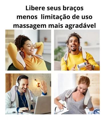 Imagem de Colete Massageador Pescoço Cervical Ombros Portátil Tomate