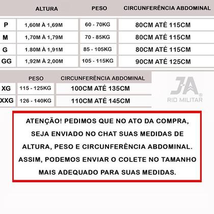 Imagem de Colete Modular Tático Close nível 3a +5 Acessórios JA Rio Militar