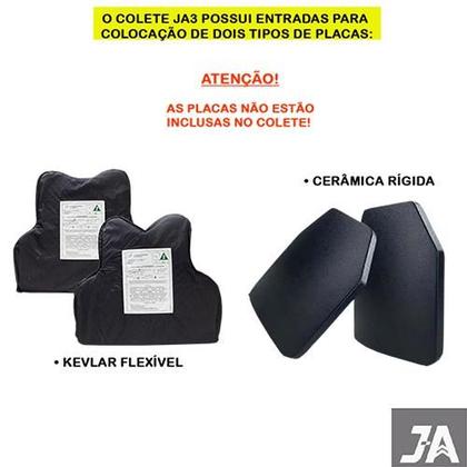 Imagem de Colete Modular Tático Close nível 3a +5 Acessórios JA Rio Militar