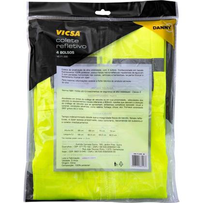 Imagem de Colete Para Sinalização com 4 Bolso, Refletivo, Verde . Tamanho M Tipo "inteiro" VIC 71230, Vicsa OstenVonder