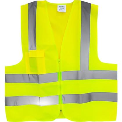 Imagem de Colete Para Sinalizacao Plastcor 1 Bolso Amarelo Fluorescente Xg