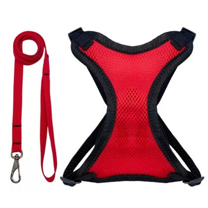 Imagem de Colete Peitoral Com Guia Para Cães E Gatos De Porte Pequeno E Médio, coleira para cachorro, gato