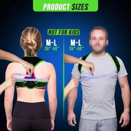 Imagem de Colete postural ajustável magnético unissex para correção postura