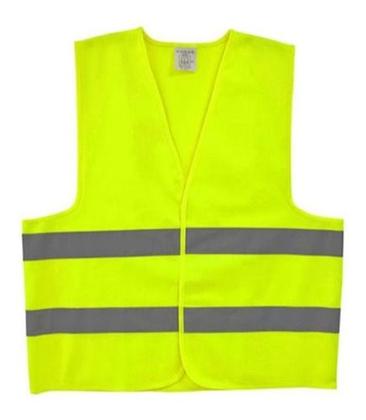 Imagem de Colete Refletivo Jaqueta Verde Sinalização Epi Kit 10x