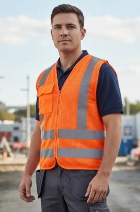 Imagem de Colete Refletivo Super Safety Ziper Com Bolso