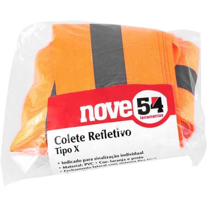 Imagem de Colete Refletivo Tipo X, Tamanho G, Nove54