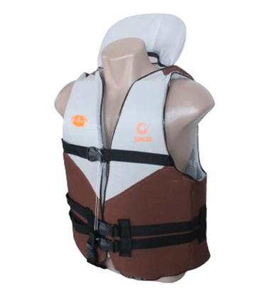 Imagem de Colete Salva Vida C/ Encosto Cabeça 100kg Canoa Lancha Barco