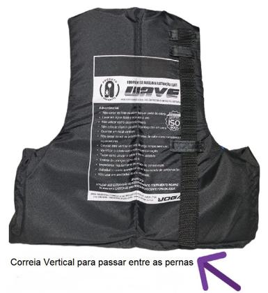 Imagem de Colete Salva Vidas Adulto Wave Suporta Até 110Kg Natação Piscina Flutuante Atividade Aquática Boiar Flutuar Flutuação Segurança 