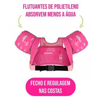 Imagem de Colete Salva Vidas Infantil Personagem Piscina Praia Boia Criança Kids Unissex Barco Natação Segurança Braço Emergência