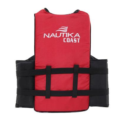 Imagem de Colete Salva Vidas Nautika Coast Até 90KG Vermelho e Preto