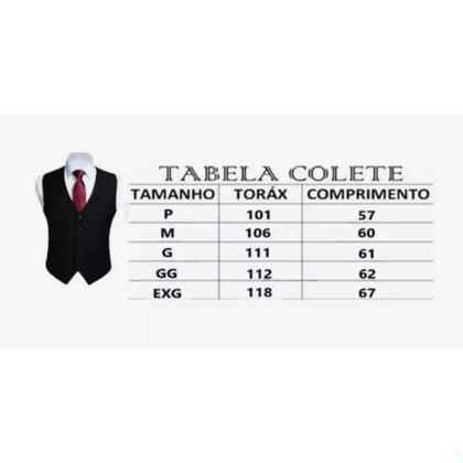 Imagem de Colete Social Masculino Linha Top Premium
