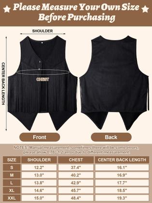 Imagem de Colete Western Outfit Shine para mulheres com franjas de cowgirl para Halloween
