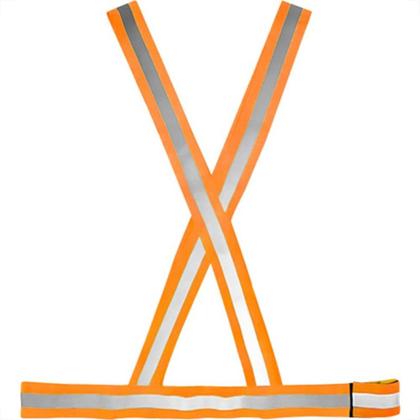 Imagem de Colete X Para Sinalizacao Plastcor Noturno/Diurno Laranja