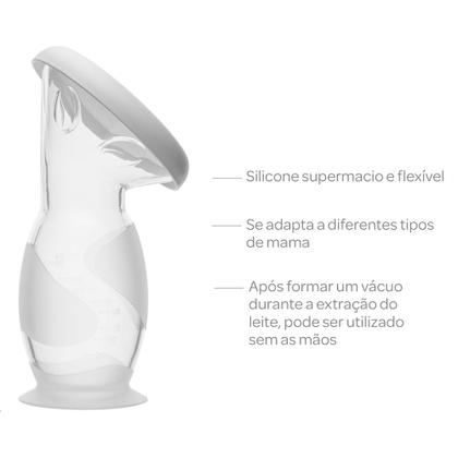 Imagem de Coletor de Leite Materno em Silicone com Ventosa - Buba