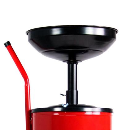 Imagem de Coletor de Óleo com Carrinho Vermelho 50 Litros