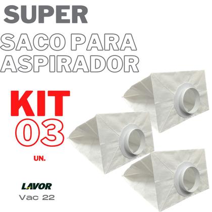 Imagem de Coletor Saco Aspirador Lavor Vac22 c/03 Refil Descartavel