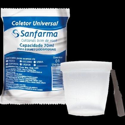 Imagem de Coletor Universal 70ml Sem Caixa - Sanfarma