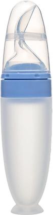 Imagem de Colher Buba Dosadora Em Silicone Com Ventosa E Tampa Azul
