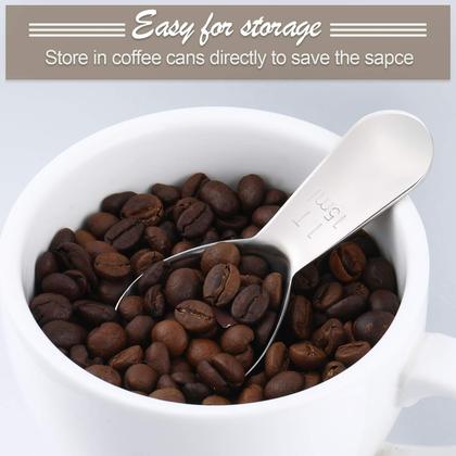 Imagem de Colher de café Patelai de aço inoxidável de 15 ml com alça curta (3 unidades)