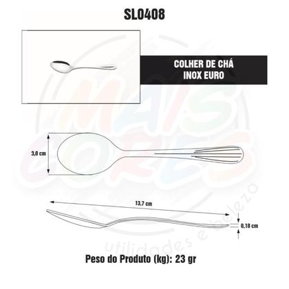 Imagem de Colher de Chá Inox Euro com 12 Pçs Original Line