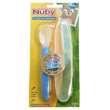 Imagem de Colher de Silicone Com Estojo Papinhas  Nûby