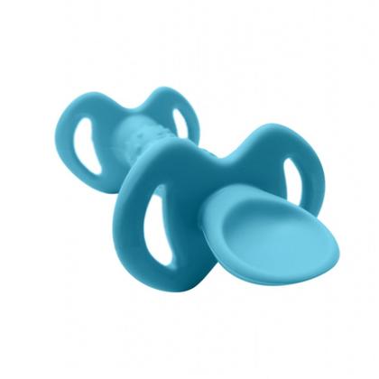 Imagem de Colher de Silicone Com Trava De Segurança  Azul - Nuby