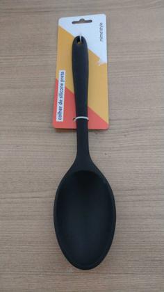 Imagem de Colher de Silicone Prático e Durável Mimo Style 28x6cm-Preta