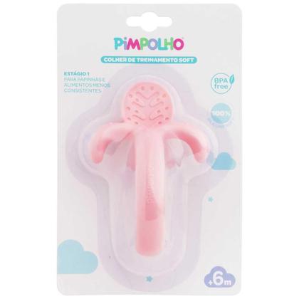 Imagem de Colher De Treinamento De Silicone Soft Rosa Feminino Pimpolho