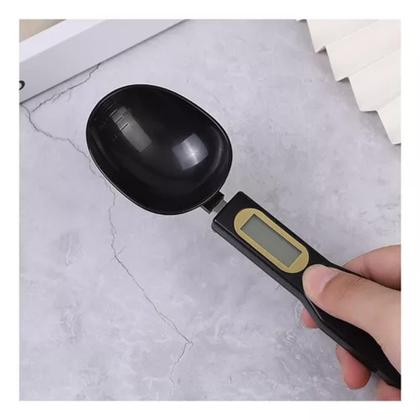 Imagem de Colher Dosadora Cozinha Medidor Display Lcd Cor Preto Fitness Saude