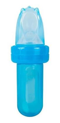 Imagem de Colher Dosadora E Porta Frutinha De Silicone Buba Azul