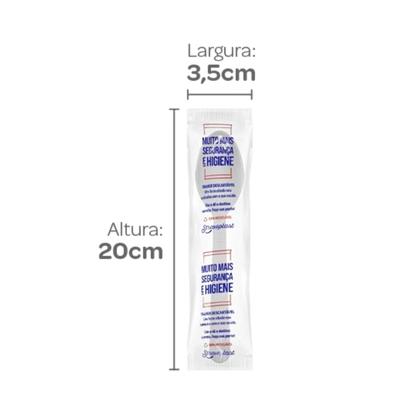 Imagem de Colher Embalada 1 A 1 Branca  C/ 50 Reforçada